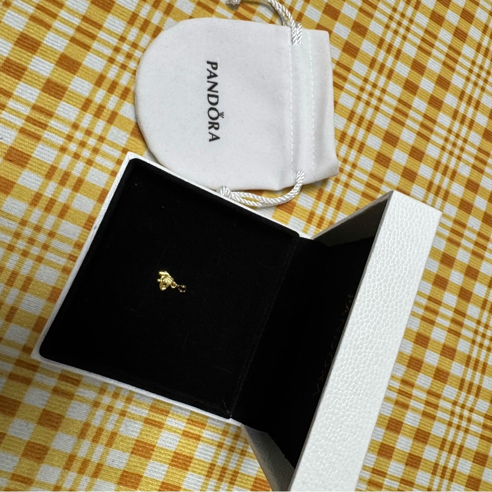Pandora Gold-Tone Charm in Box